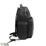 Black leather backpack, leather backpack, leather laptop bag, leather school bag, leather book bag, leather laptop backpack