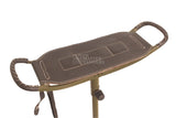 leather camping stool, single stick camping stool