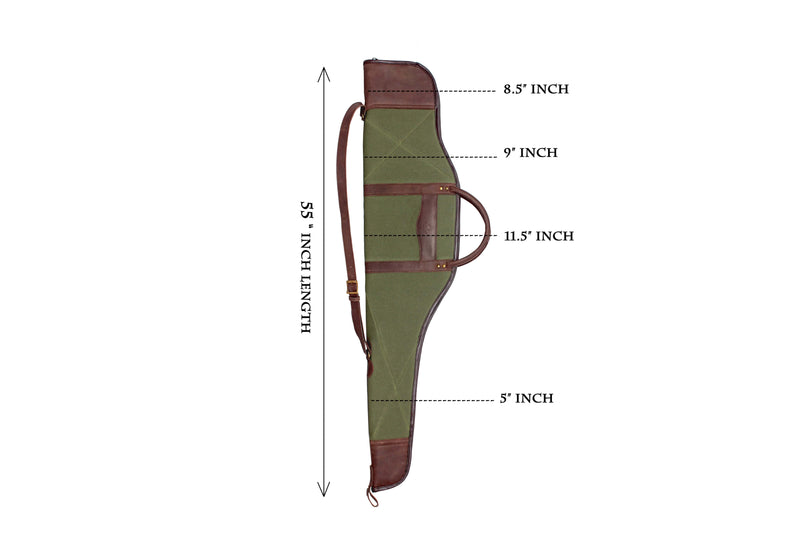 canvas leather rifle case, canvas rifle case, leather guncase, leather rifle case , rifle case