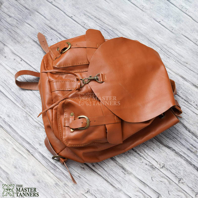 Leather Backpack, Genuine leather Backpack, Leather Backpack for men, Coffin Leather Backpack