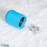 Leather Dice Cups, Blue Dice Cup, Leather Dice Cup, Dice Shaker