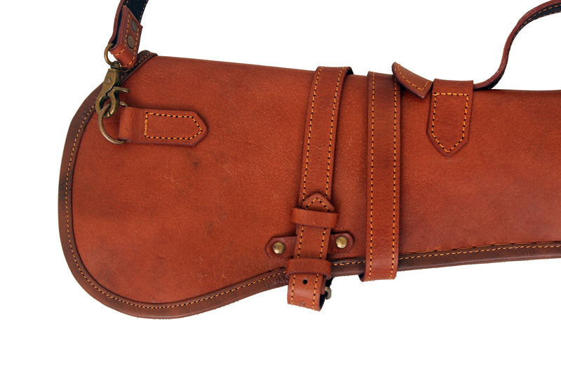 custom leather rifle scabbard, leather scabbard for lever action rifles, leather scabbard for rifle, antique leather rifle scabbard, leather lever action rifle scabbard, vintage leather rifle scabbard, fleece-lined leather rifle scabbard, hunter leather rifle scabbard, leather rifle back scabbard, soft leather rifle scabbard.