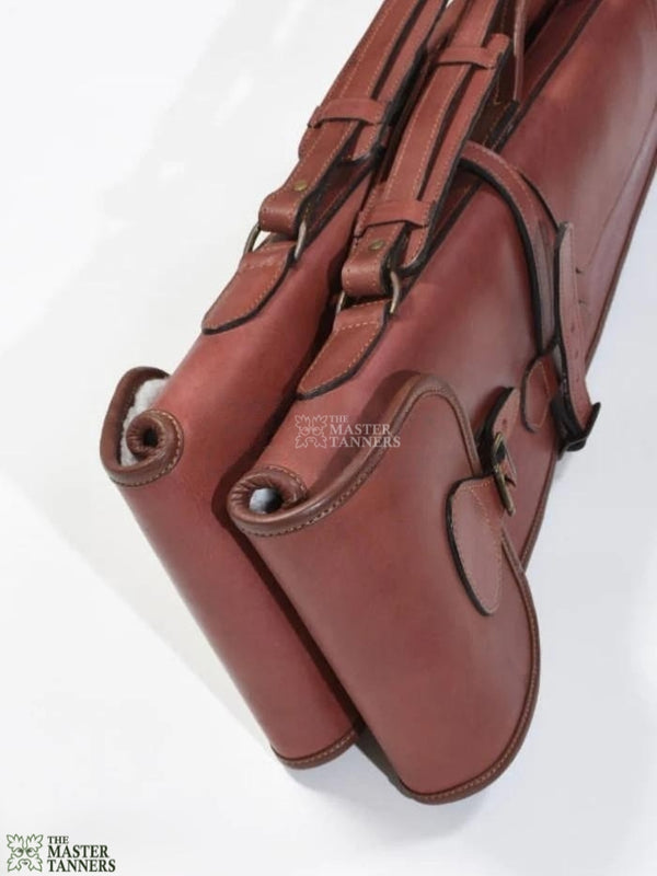 Double Tan leather shotgun case, Gun Cases Shotgun