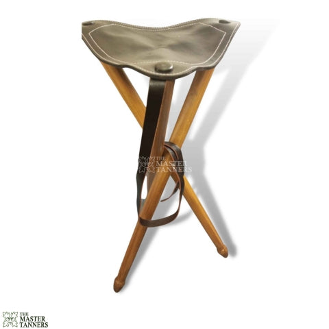 polo camping stool, leather camping stool, tripod folding stool, Camping Stool