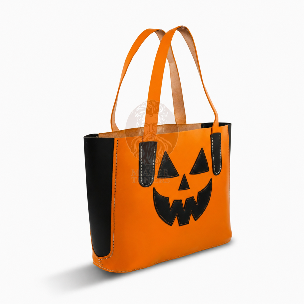 leather tote bag, halloween tote bag, leather bags for women, leather accessories