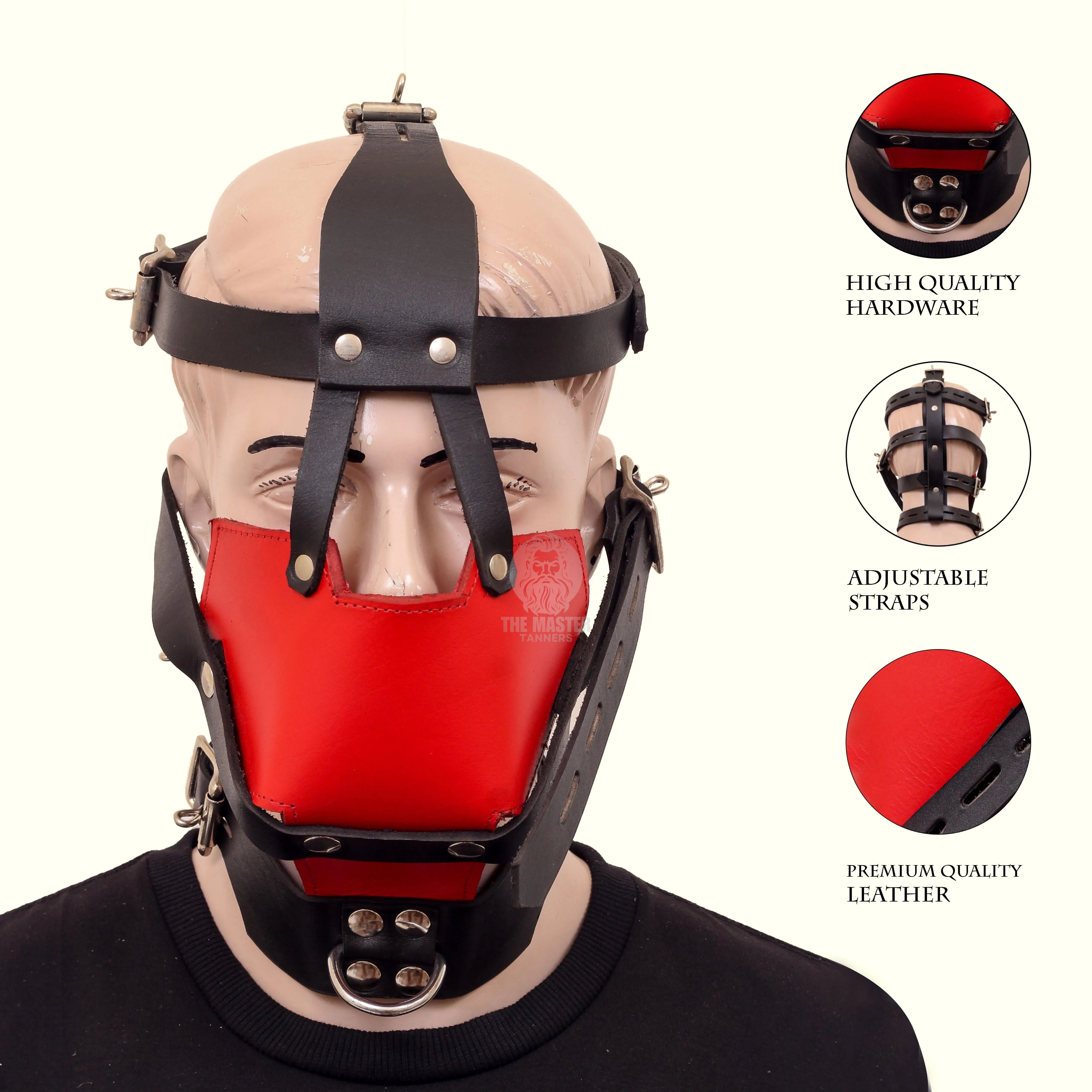 Leather Bondage Muzzle Gag, Leather Muzzle Gag, Leather Bondage Gag, Leather  Gag
