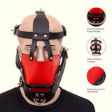 Leather Bondage Muzzle Gag, Leather Muzzle Gag, Leather Bondage Gag, Leather  Gag