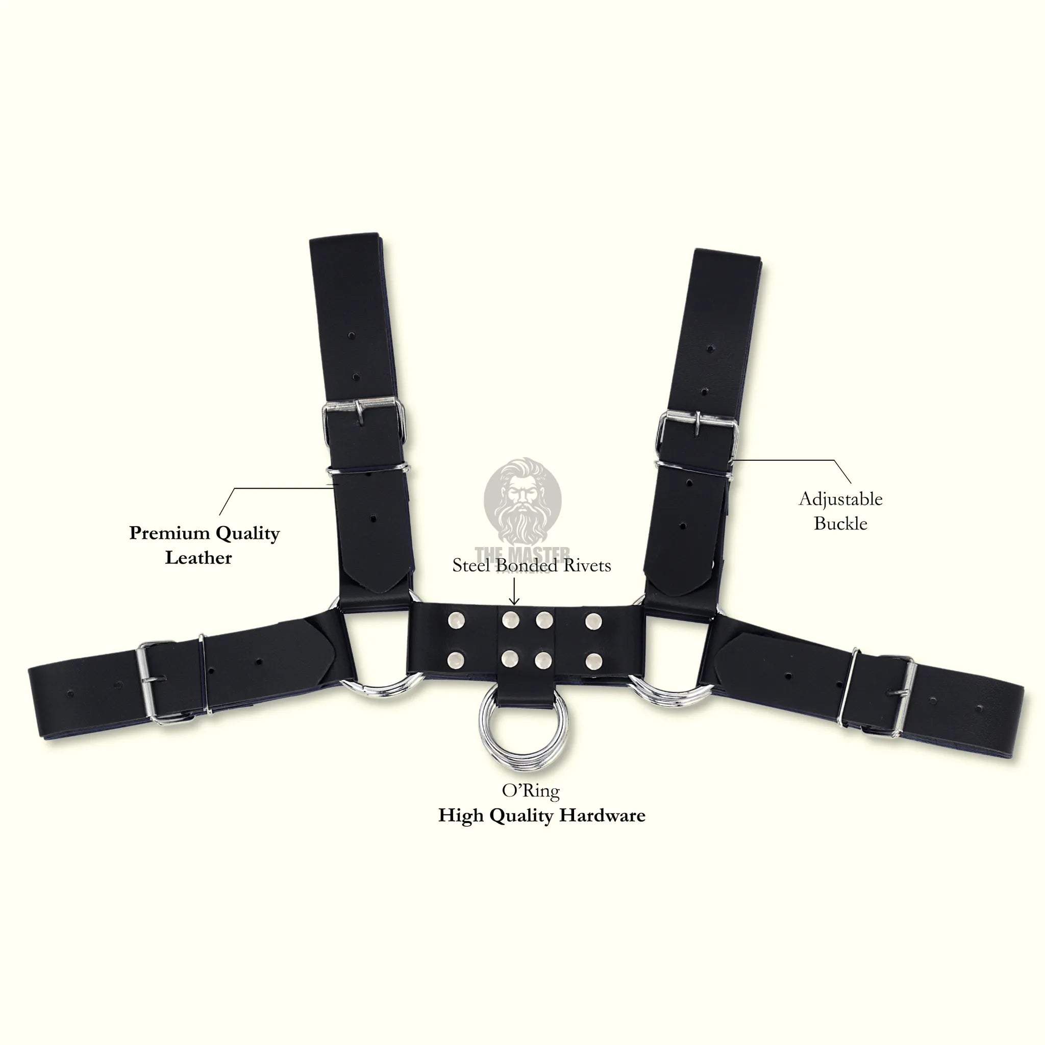 specification image of Leather Bulldog Chest Harness
