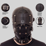 Sensory Deprivation Leather Bondage Hood