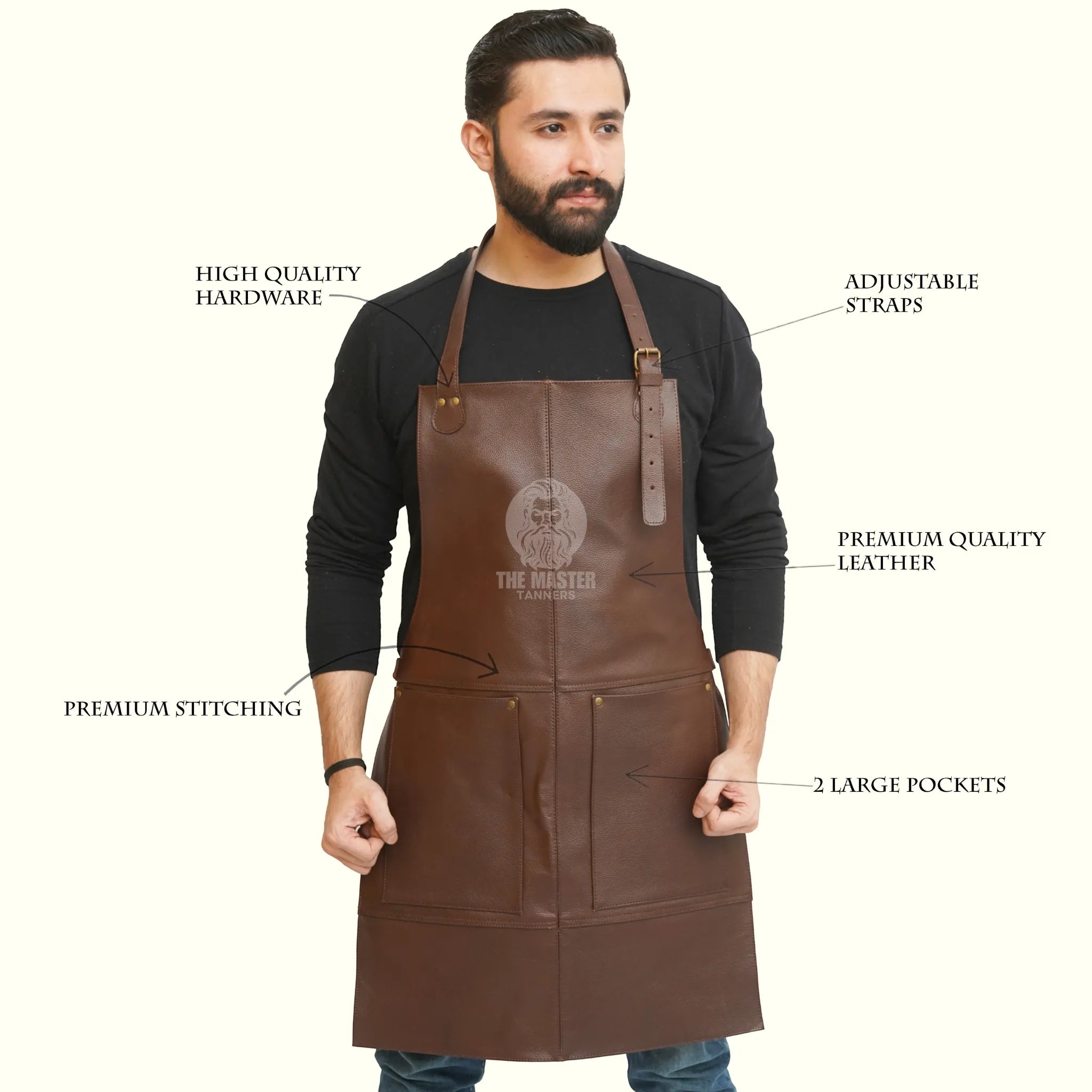 leather apron, brown leather apron, chef apron, bartender apron, butcher apron, bbq apron, barber apron, woodworking apron, carpenter apron, blacksmith apron, apron with pocket