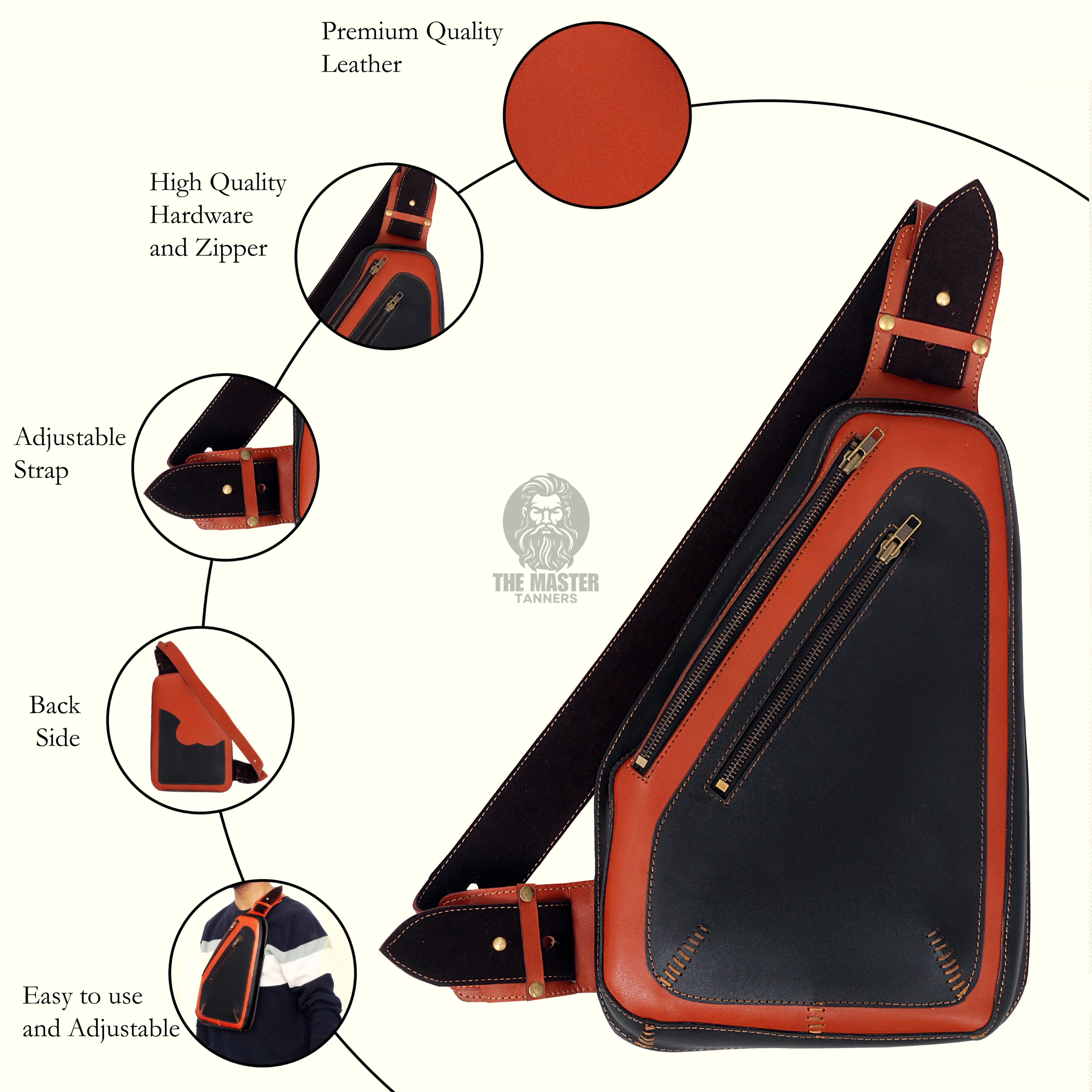 leather sling bag, sling bag for men, mens leather sling bag, leather sling bag for men