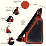 leather sling bag, sling bag for men, mens leather sling bag, leather sling bag for men