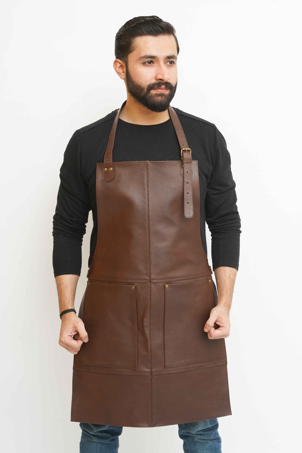 leather apron, brown leather apron, chef apron, bartender apron, butcher apron, bbq apron, barber apron, woodworking apron, carpenter apron, blacksmith apron, apron with pocket