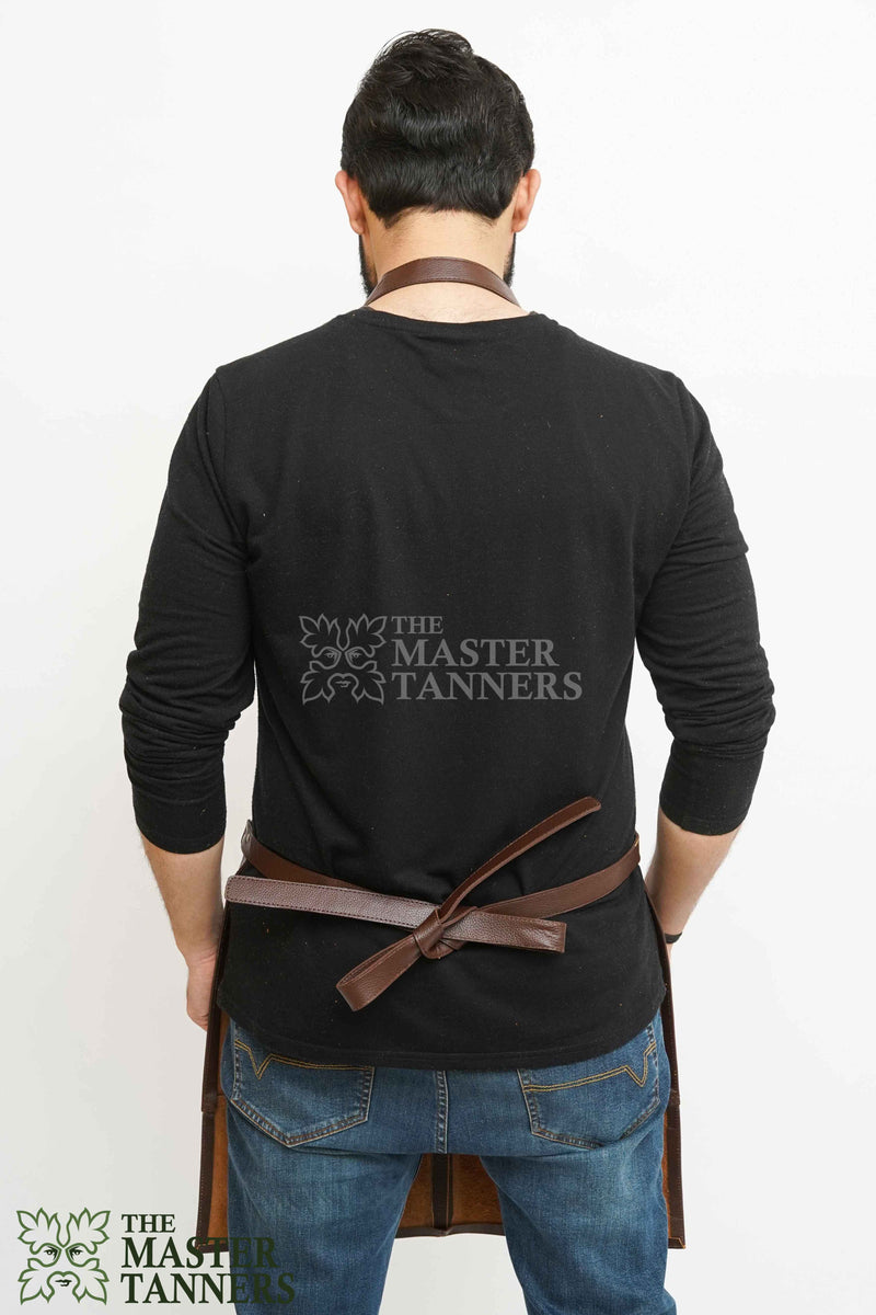 leather apron, brown leather apron, chef apron, bartender apron, butcher apron, bbq apron, barber apron, woodworking apron, carpenter apron, blacksmith apron, apron with pocket