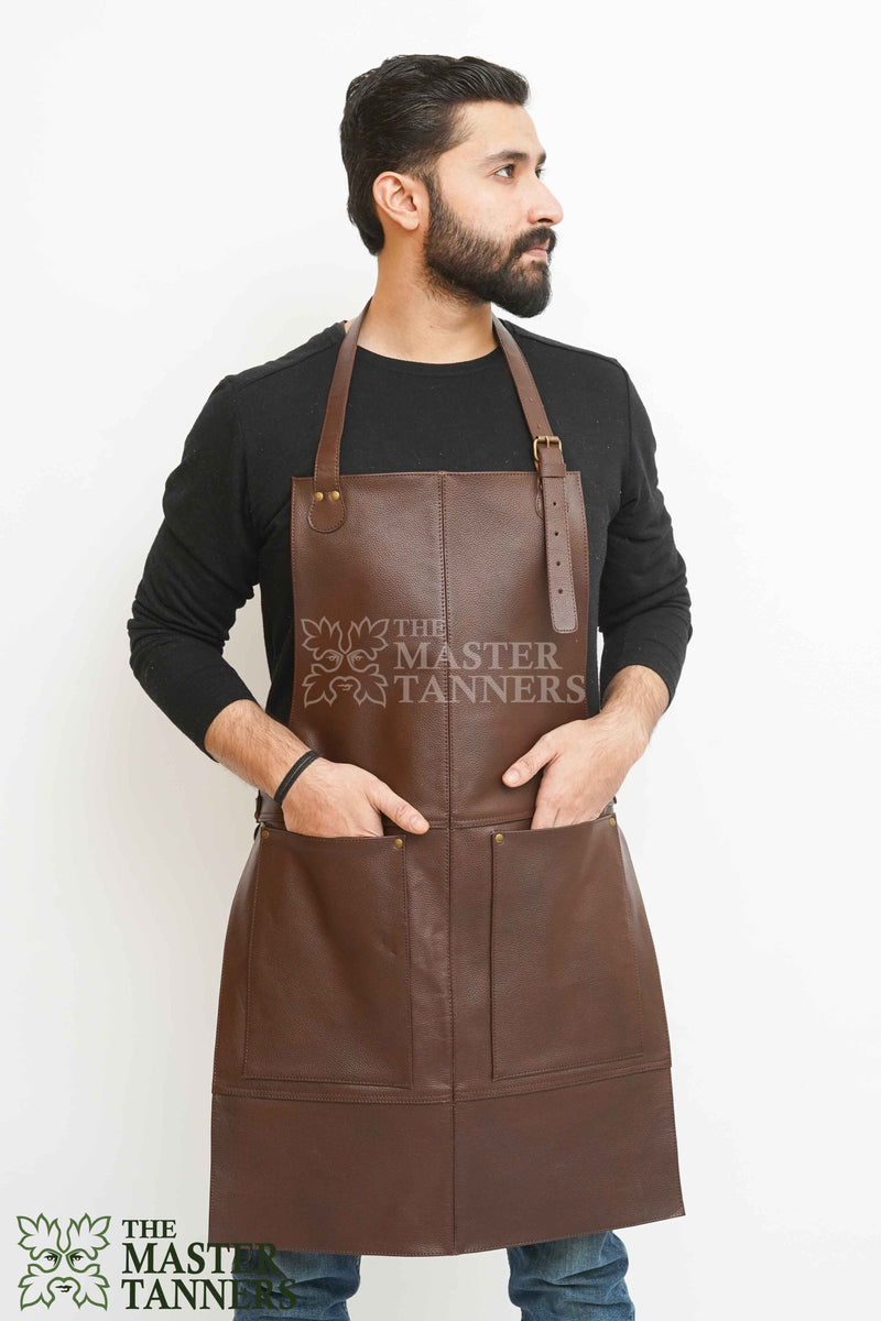 leather apron, brown leather apron, chef apron, bartender apron, butcher apron, bbq apron, barber apron, woodworking apron, carpenter apron, blacksmith apron, apron with pocket