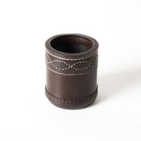 leather dice cups, brown dice cup, leather dice cup, dice shaker, leather dice shaker