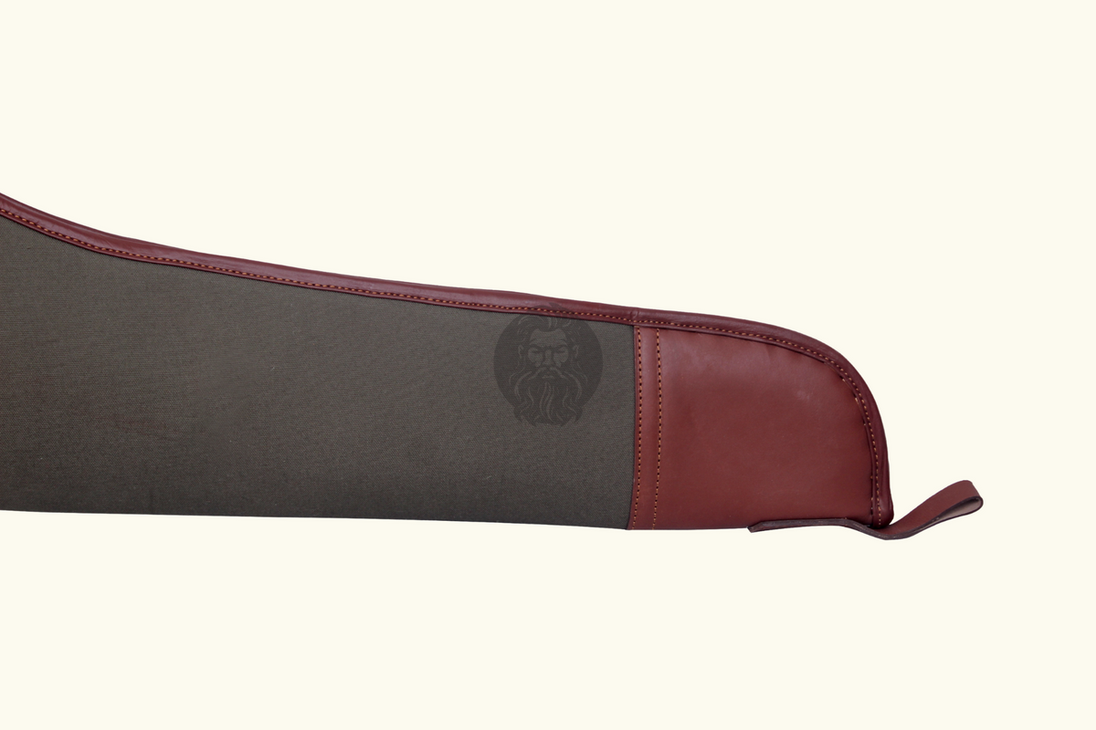 Handcrafted Leather Canvas Rifle Case