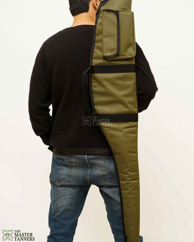 Olive Cordura Rifle Case, Olive Cordura Shotgun Case, Olive Cordura Gun Slip Case, shotgun case, leather shotgun case, Shotgun Slip Case