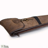 distressed leather gun case, distressed leather rifle case, distressed leather shotgun case, distressed leather gun slip case, Shotgun Cases Leather