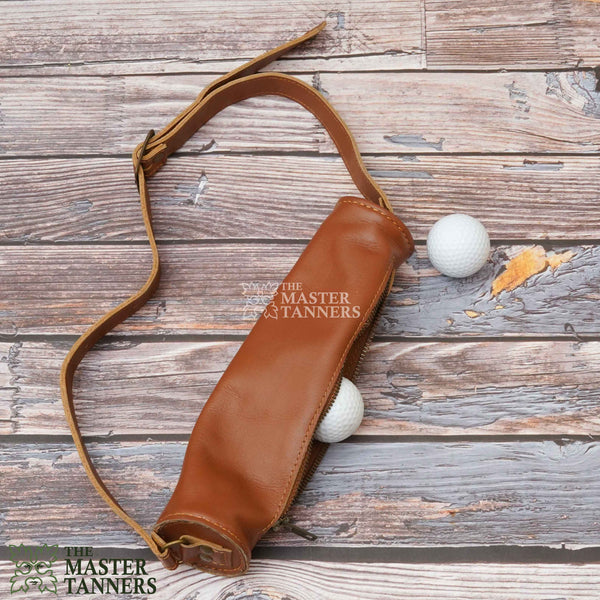 leather pencil golf bag, golf ball bag, golf ball pouch, vintage golf bag, leather golf ball pouch