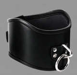 leather bdsm collar, bondage collar, leather slave collar, leather neck restraint, leather posture collar, posture collar bondage, bdsm posture collar, leather posture bondage collar