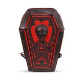 leather coffin backpack, leather backpack, coffin bag, coffin backpack