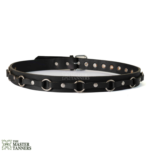 Concho Leather Belt, leather belt BDSM, leather belt bondage