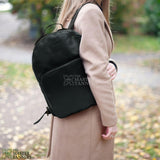 Black leather backpack, leather backpack, leather laptop bag, leather school bag, leather book bag, leather laptop backpack