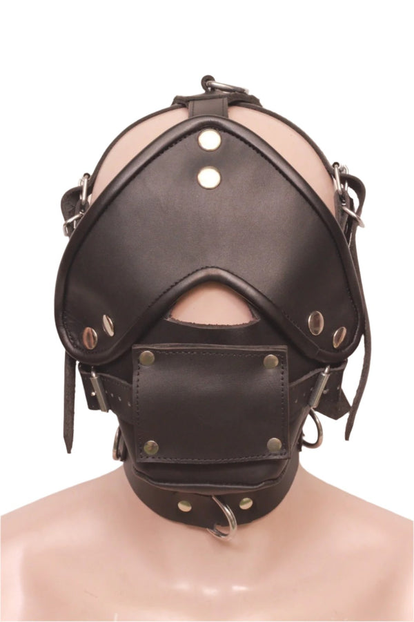 BDSM Head Harness Muzzle With Bondage Mouth Gag