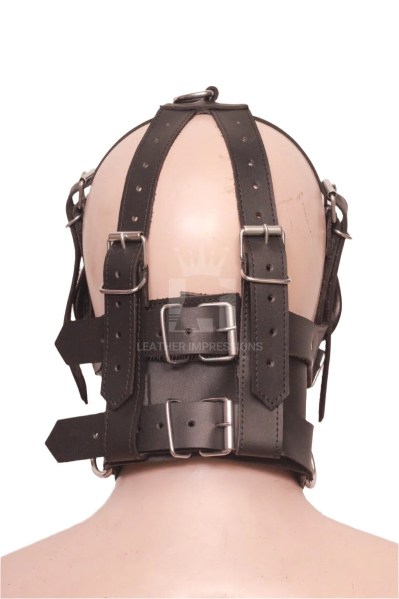 BDSM Head Harness Muzzle With Bondage Mouth Gag