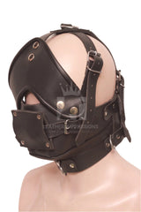 BDSM Head Harness Muzzle With Bondage Mouth Gag