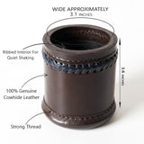 Leather Dice Cups, Brown Dice Cup, Leather Dice Cup, Dice Shaker, Leather Dice Shaker, Leather Antique Dice Cup