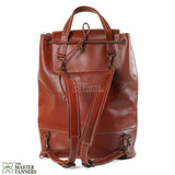 leather backpack, leather bag, leather bucket bag