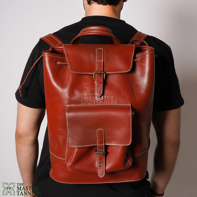 leather backpack, leather bag, leather bucket bag