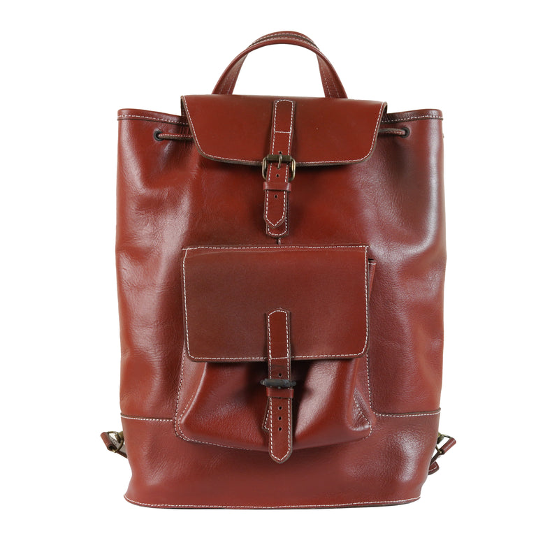 leather backpack, leather bag, leather bucket bag