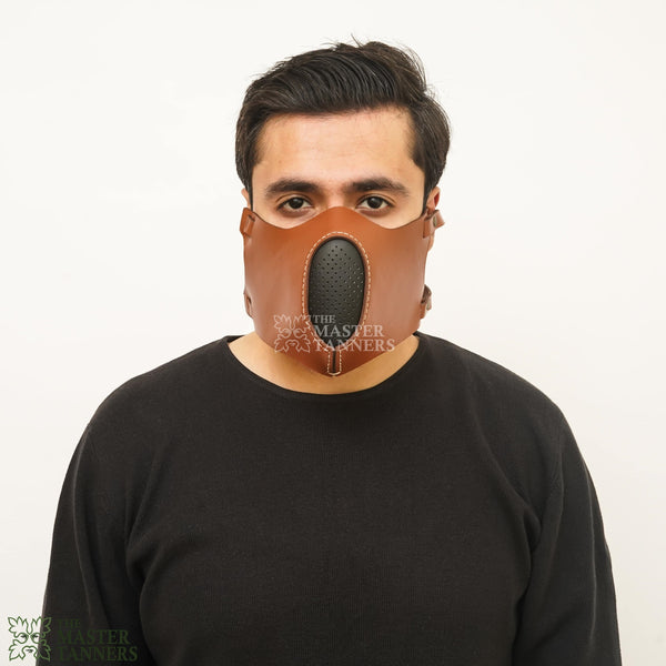 steampunk mask, leather face mask, BDSM Leather Face Mask