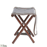 Leather Hunting Stool, Leather Camping Stool,  Leather Folding Seat, Camping Stool