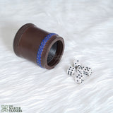 Leather Dice Cups, Brown Dice Cup, Leather Dice Cup, Dice Shaker, Dice Roller, leather liar's dice cup