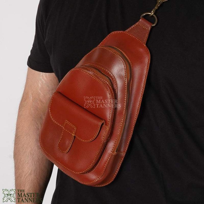 leather sling bag, crossbody bag, leather bag, sling bag for men