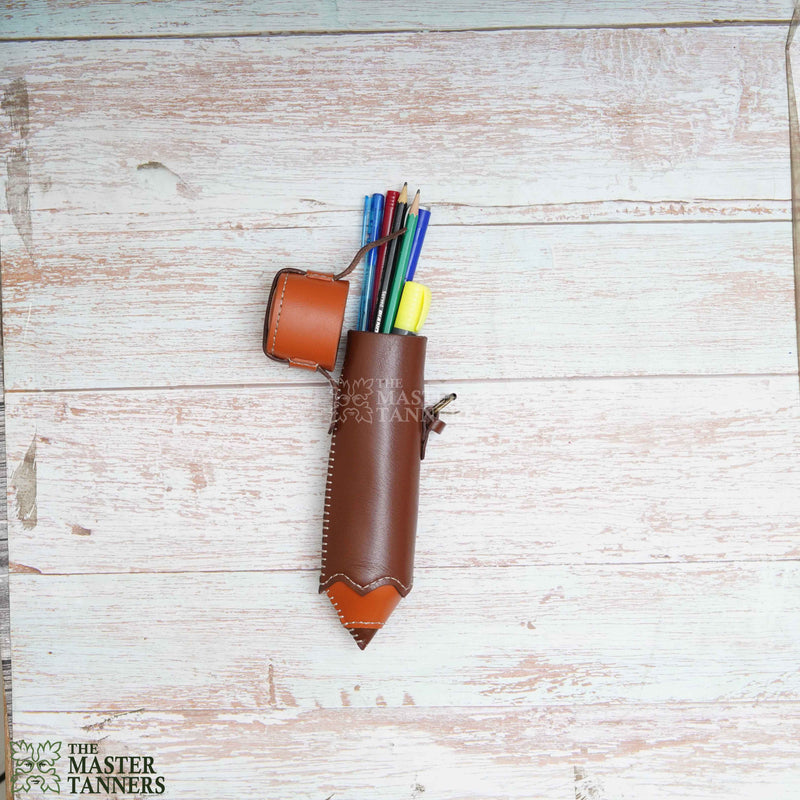 Leather Pencil Case, Leather Pencil Holder