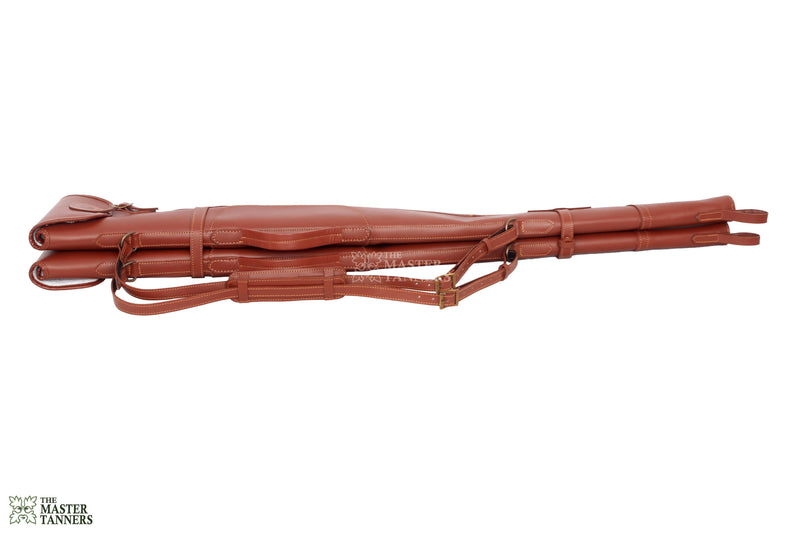 Tan Leather Gun Cases Shotgun | Double Gun Slip Case