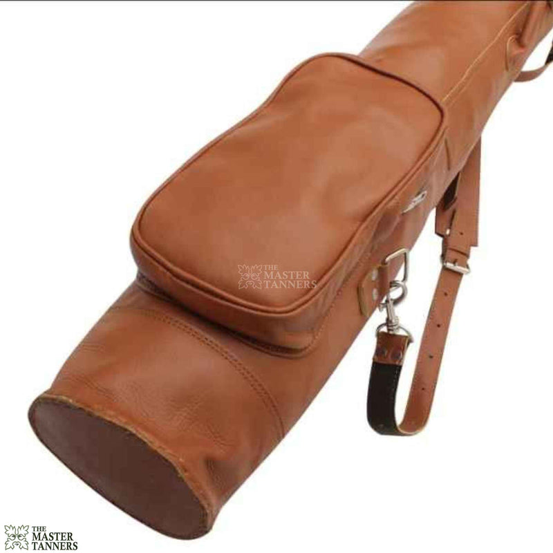 Leather Sunday Golf Bag with Tee Holder and Pockets