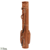 Leather Sunday Golf Bag with Tee Holder and Pockets