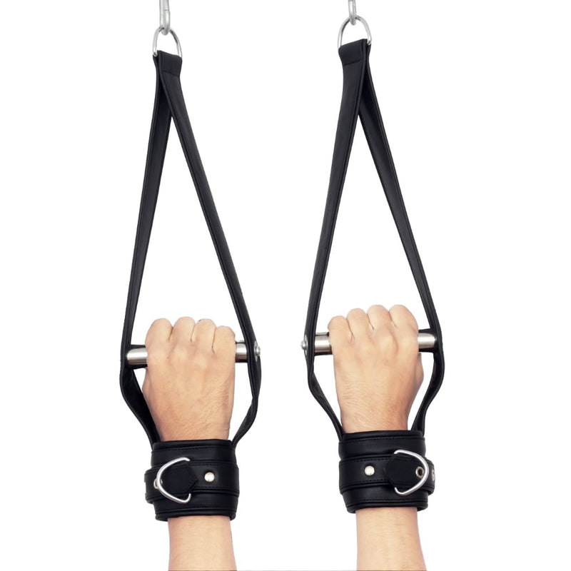 leather suspension cuffs, suspension cuffs, leather wrist cuffs, bondage suspension cuffs, bdsm suspension cuffs, leather suspension cuffs, fur lined leather suspension cuff kit with bondage ring, high quality heavy leather padded wrist suspension cuffs, leather ankle suspension cuff, leather bondage suspension cuffs, suspension cuffs, bondage suspension cuffs, bdsm suspension cuffs, bdsm leather suspension cuffs