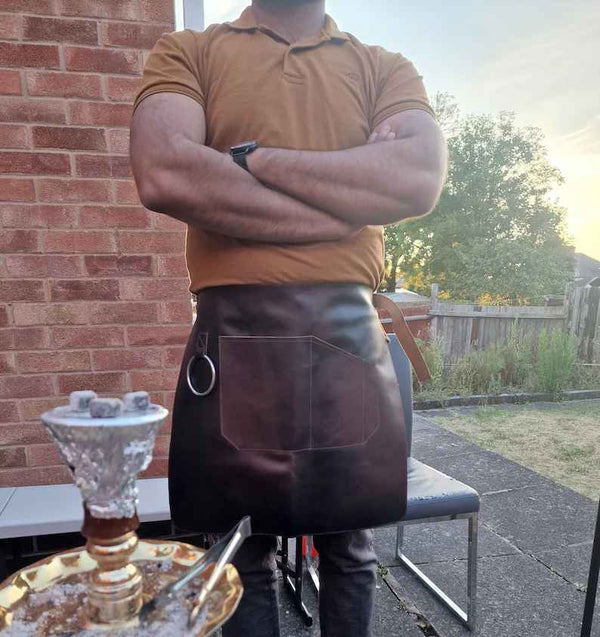 leather apron, leather waist apron, bbq waist apron, Waist Apron