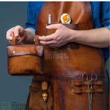 leather work apron, leather apron, professional leather apron, aprons with pockets