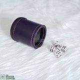 Leather Dice Cups, Purple Dice Cup, Leather Dice Cup, Dice Shaker, Leather Dice Shaker