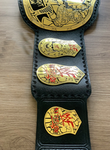 custom championship belt, smoking skull snake skin championship belt