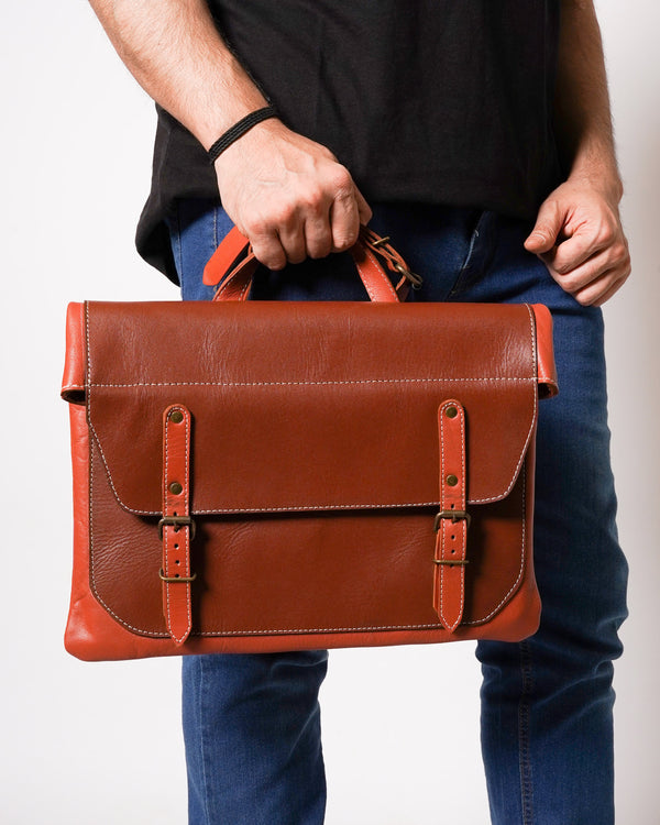 leather briefcase, leather messenger bag, leather office bag, stylish leather briefcase