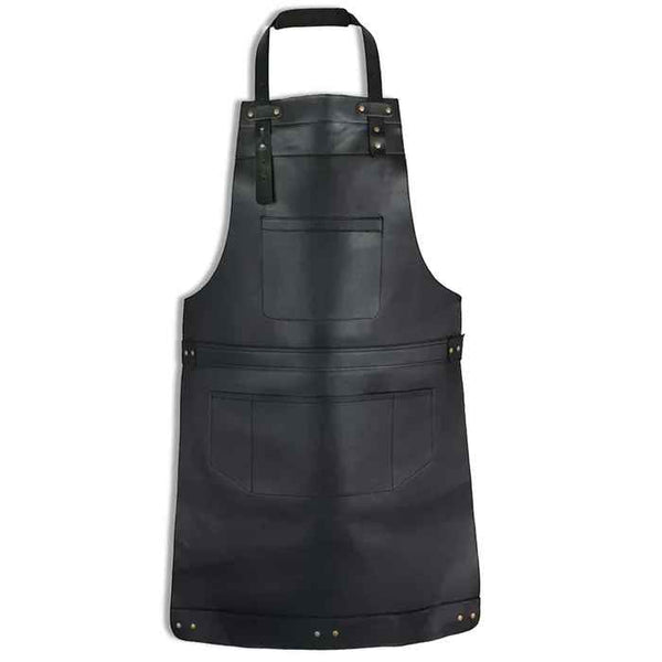 multi-pocket leather apron, leather apron